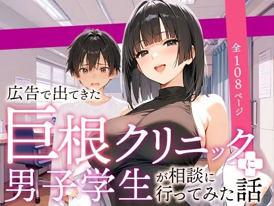 巨根クリニックの巨乳女医と男子学生の漫画の無料エロ漫画のサンプル